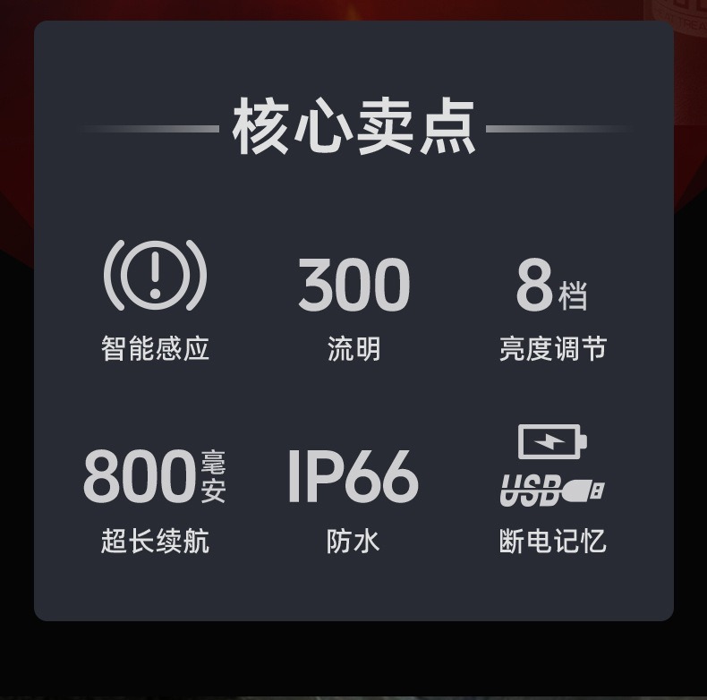 自行车感应尾灯