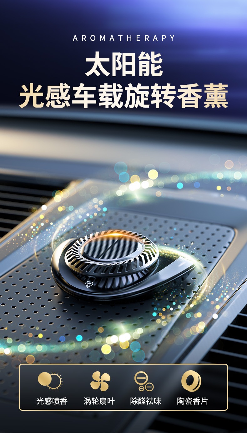 太阳能旋转香水