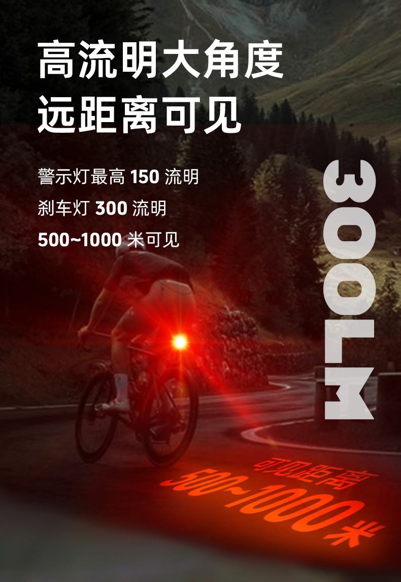 自行车感应尾灯