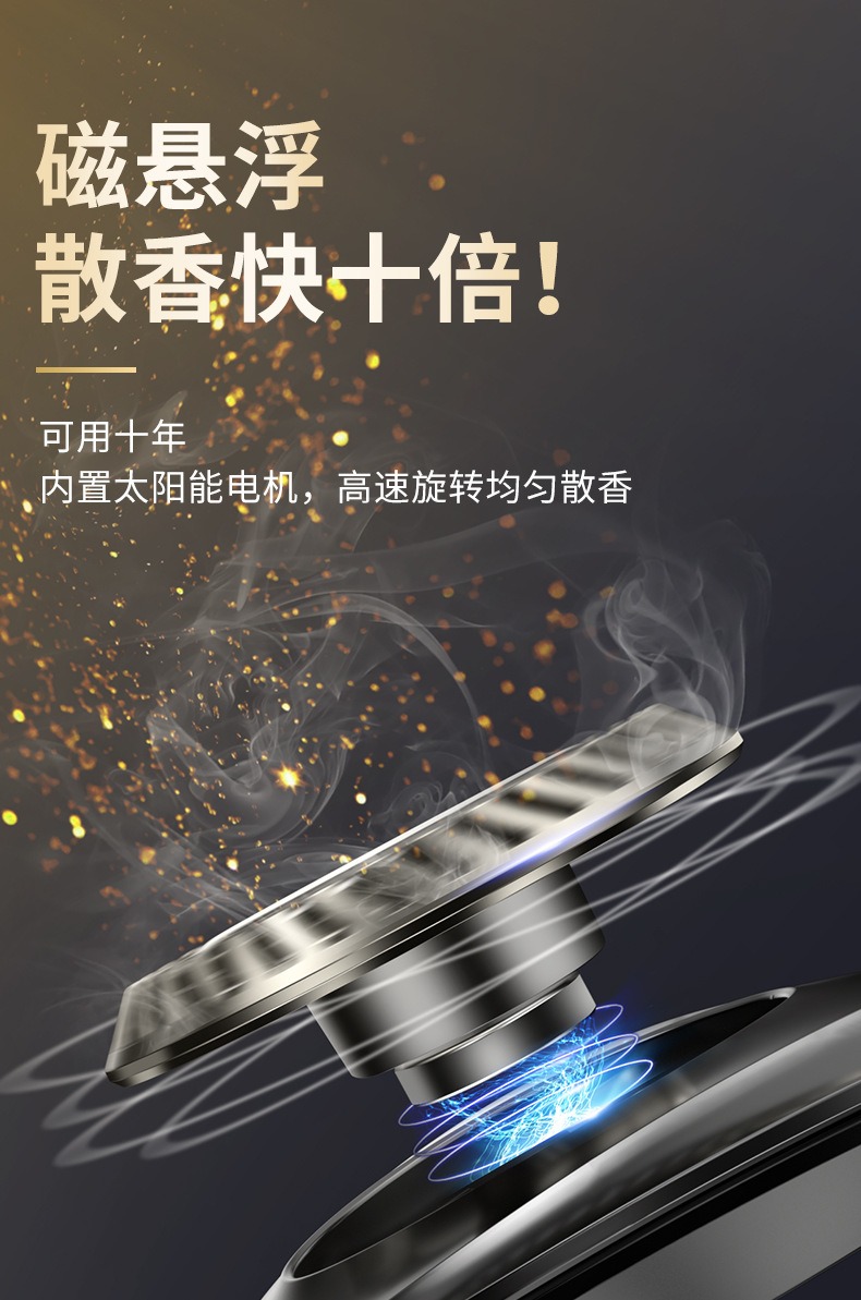 太阳能旋转香水