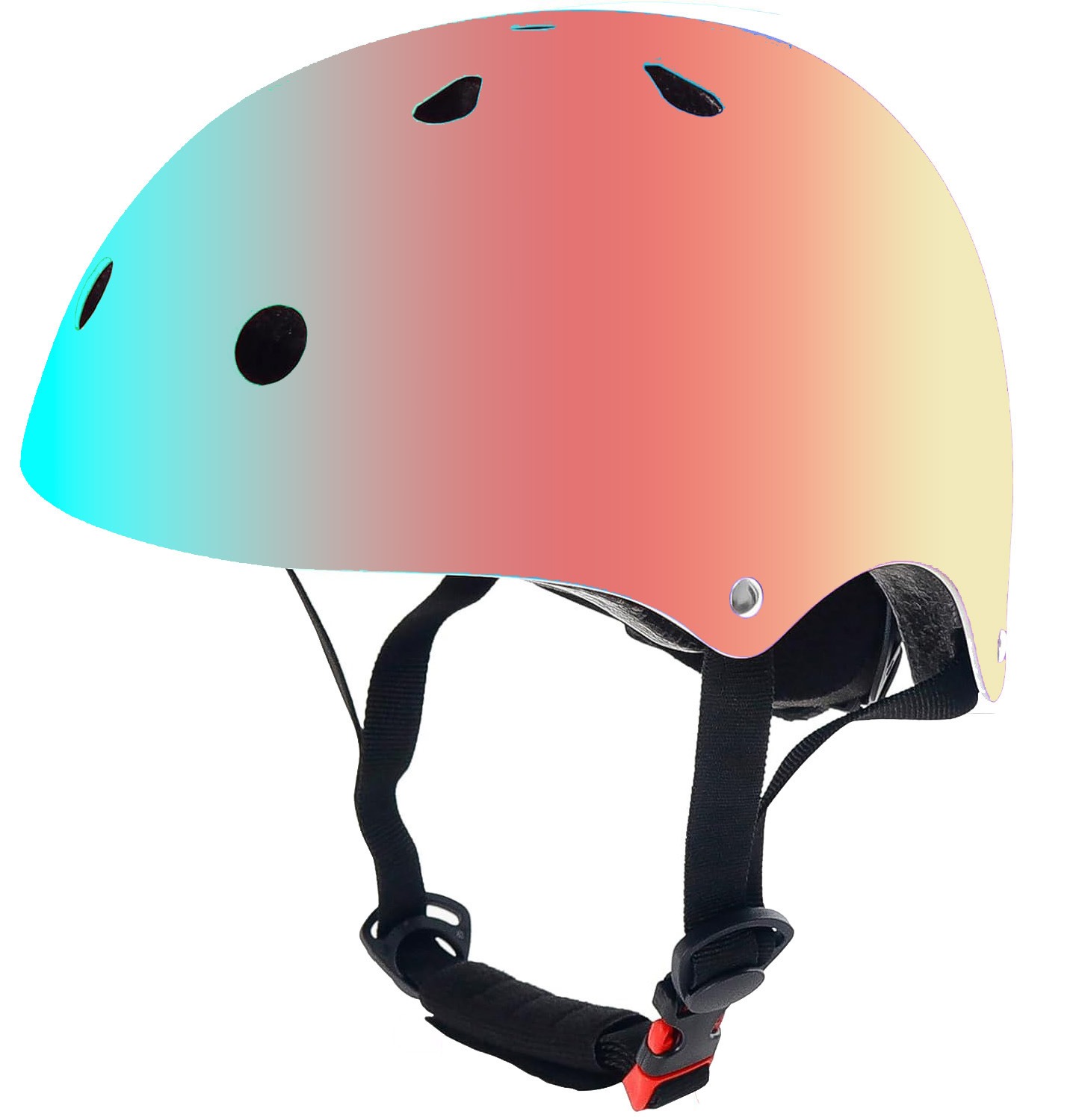 彩色渐变可调节头盔