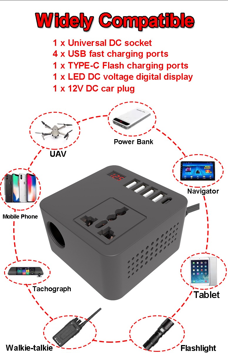 多功能车载逆变器