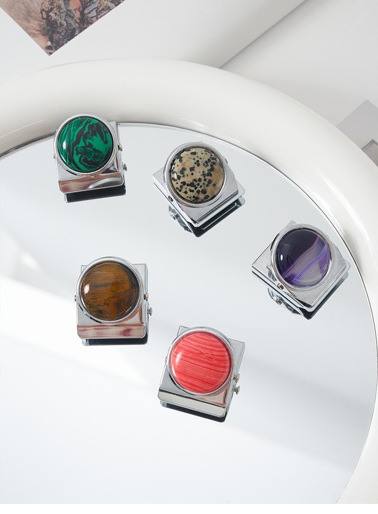 原石磁吸便签夹