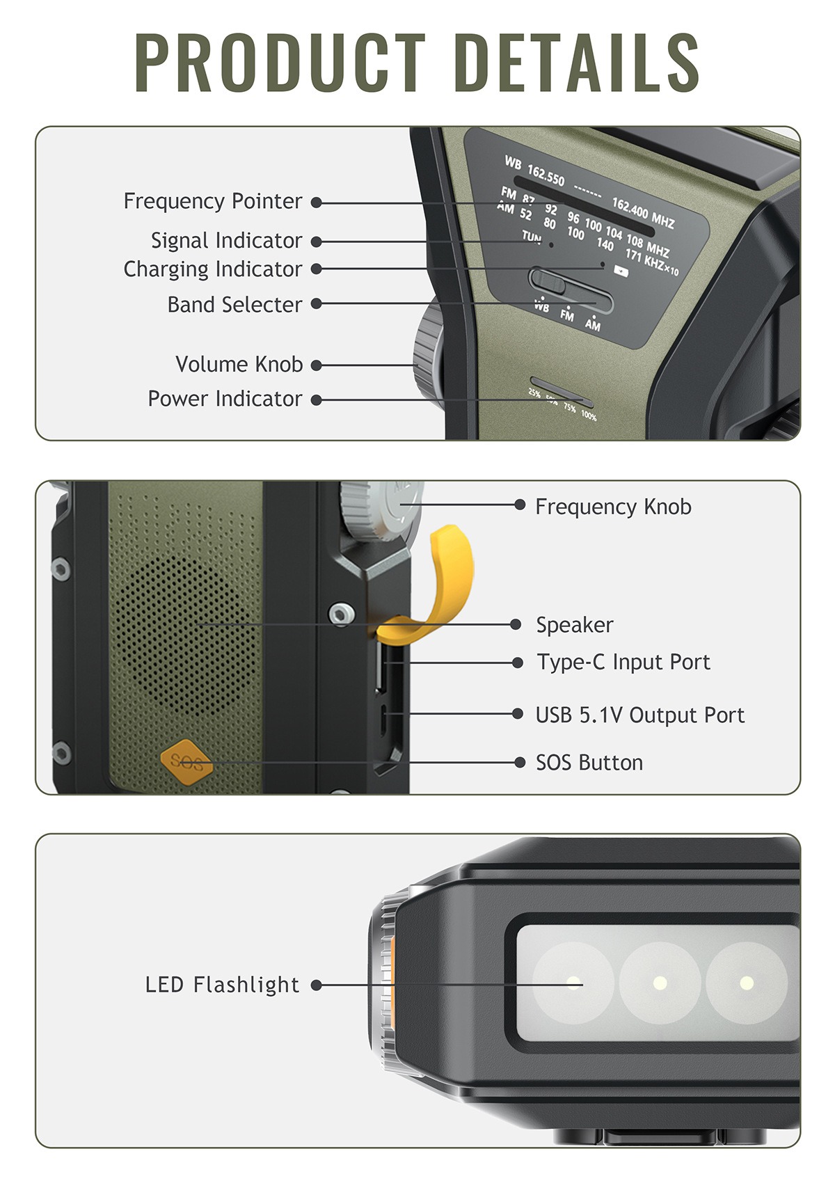 应急手摇收音机