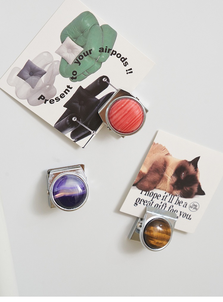 原石磁吸便签夹