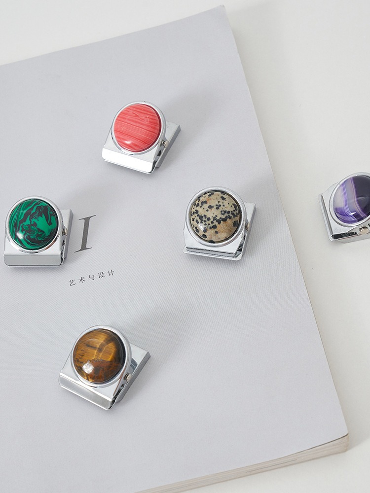 原石磁吸便签夹