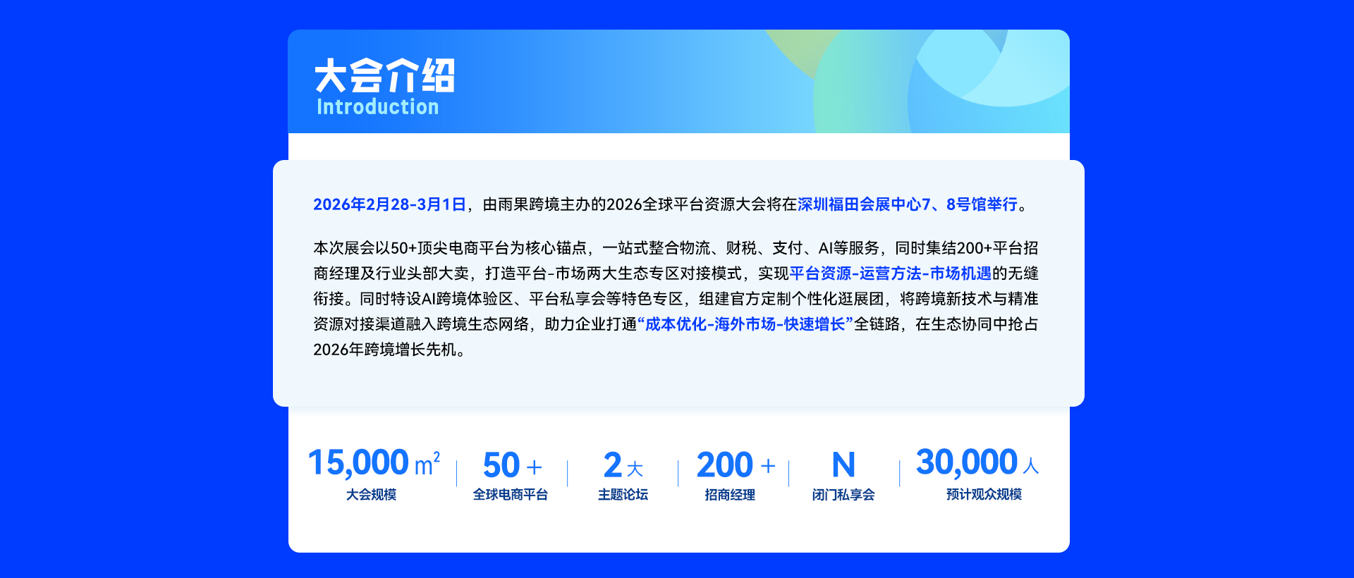 2026雨果跨境全球平台资源大会