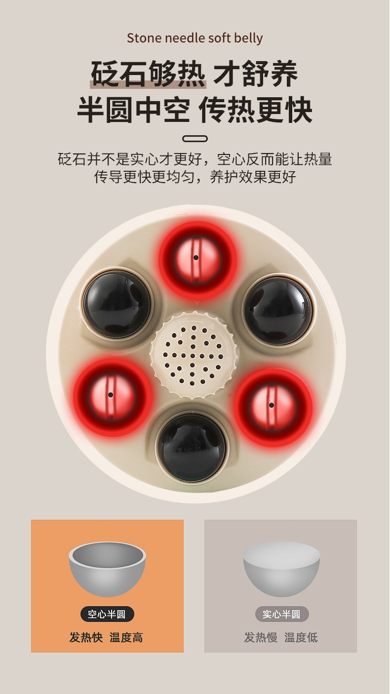 砭石腹部按摩仪