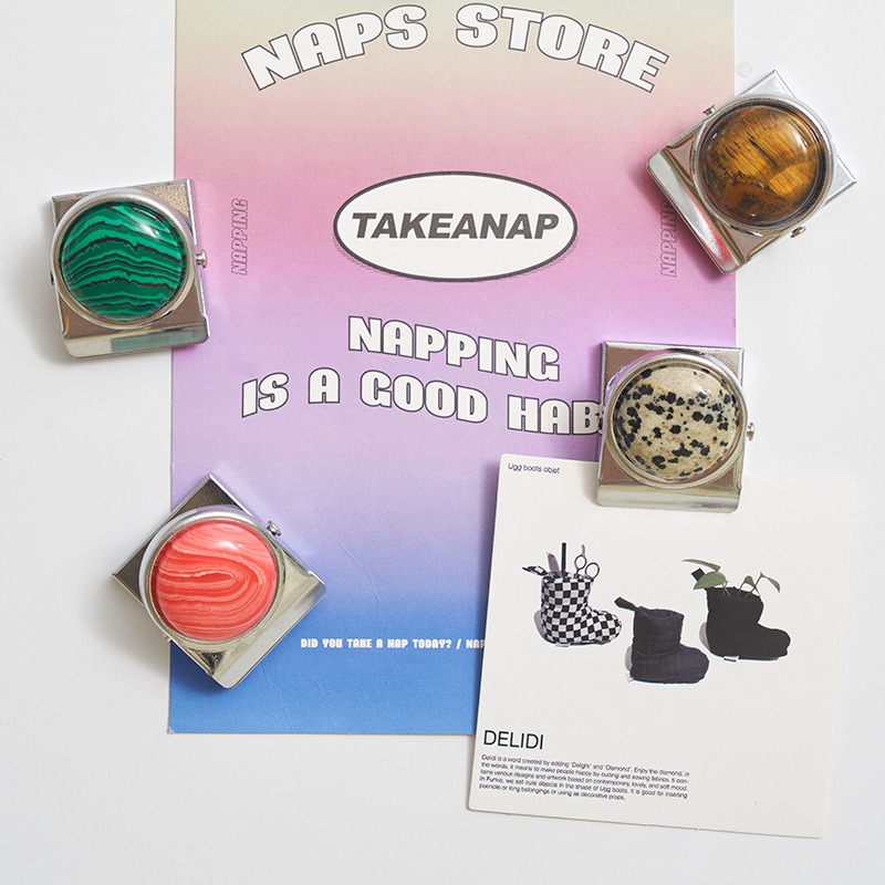 原石磁吸便签夹