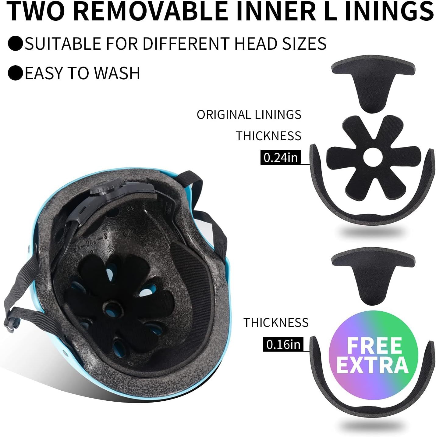 彩色渐变可调节头盔