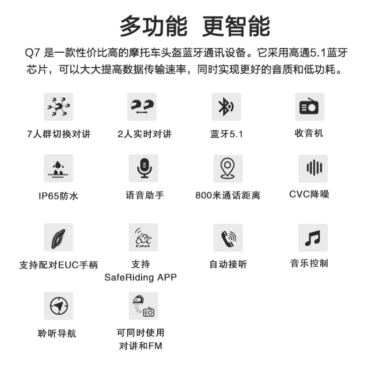 摩托车对讲机-Q7