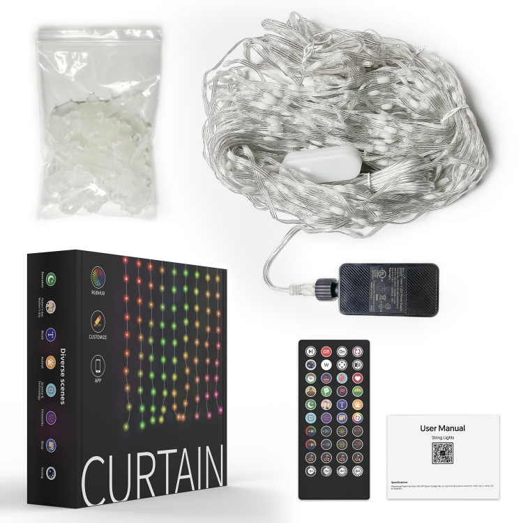 窗帘灯可DIY图案