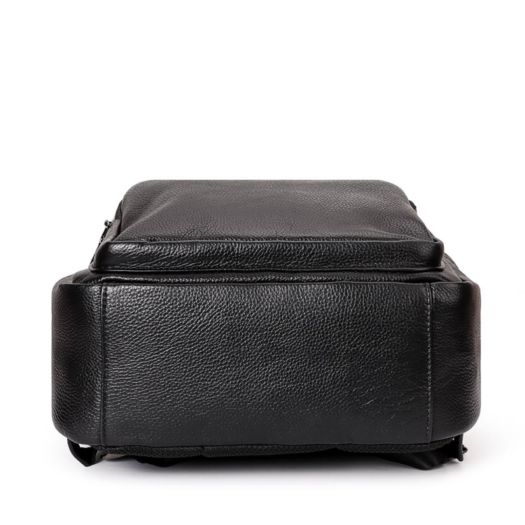 男士真皮双肩包