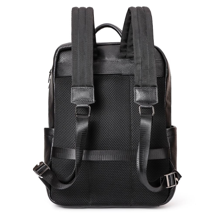 男士真皮双肩包