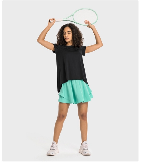 瑜伽短袖裸感冷感速干