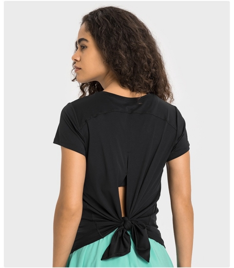 瑜伽短袖裸感冷感速干