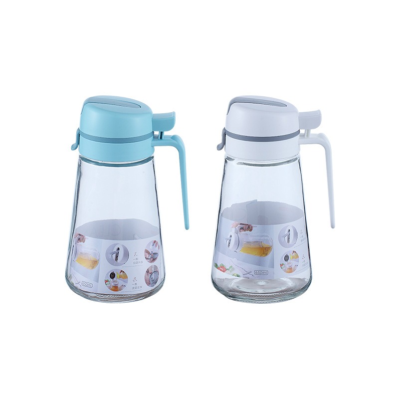 自动开合玻璃油壶