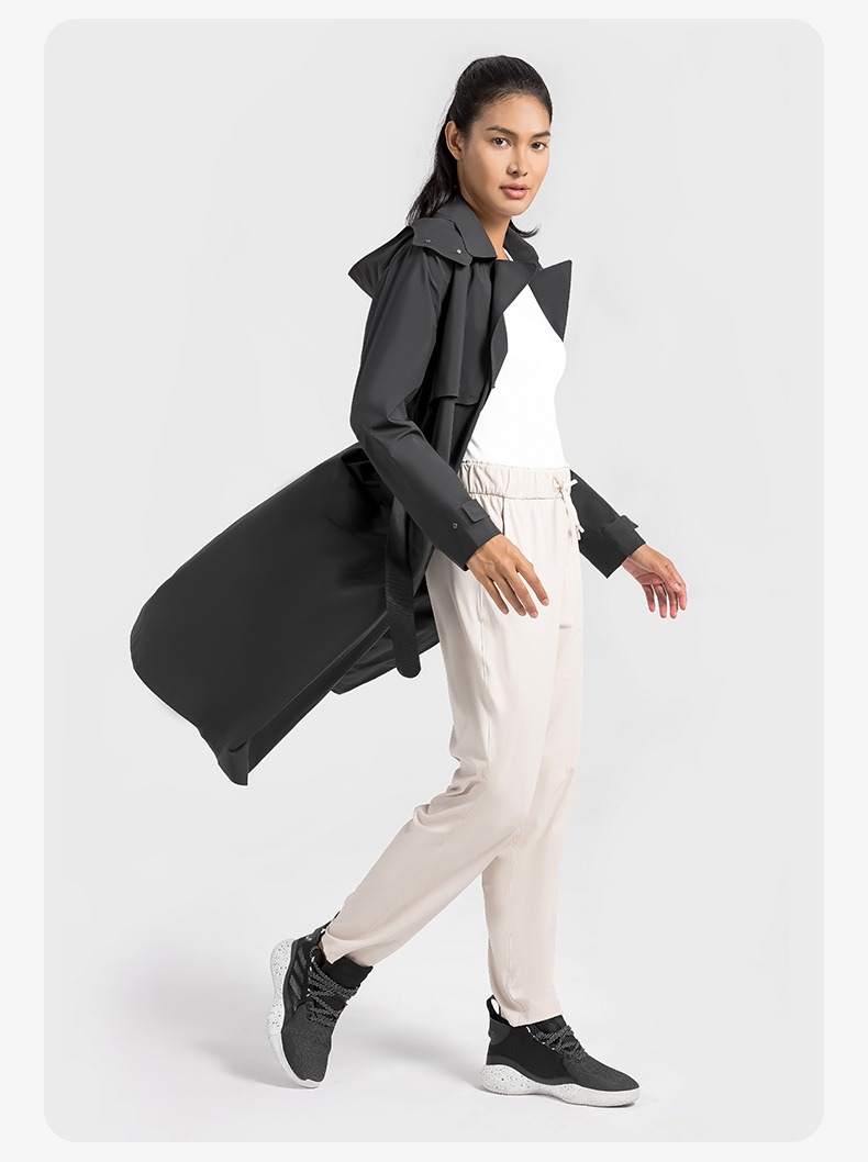 防水防风长款风衣