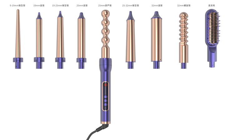 电卷发棒可拆换管