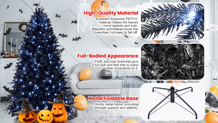 黑色圣诞树4ft 19 黑色圣诞树4ft