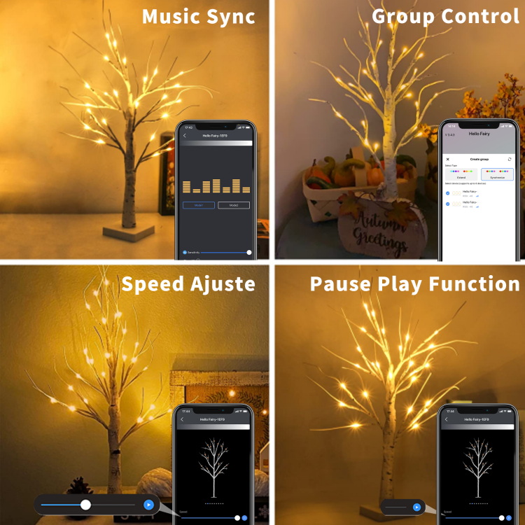 0.6m双支装白桦树