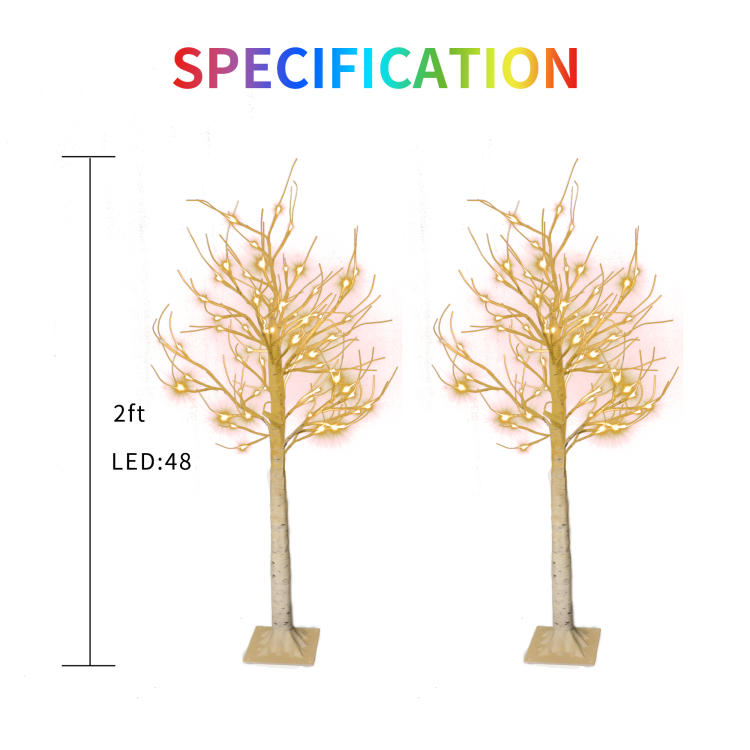 0.6m双支装白桦树