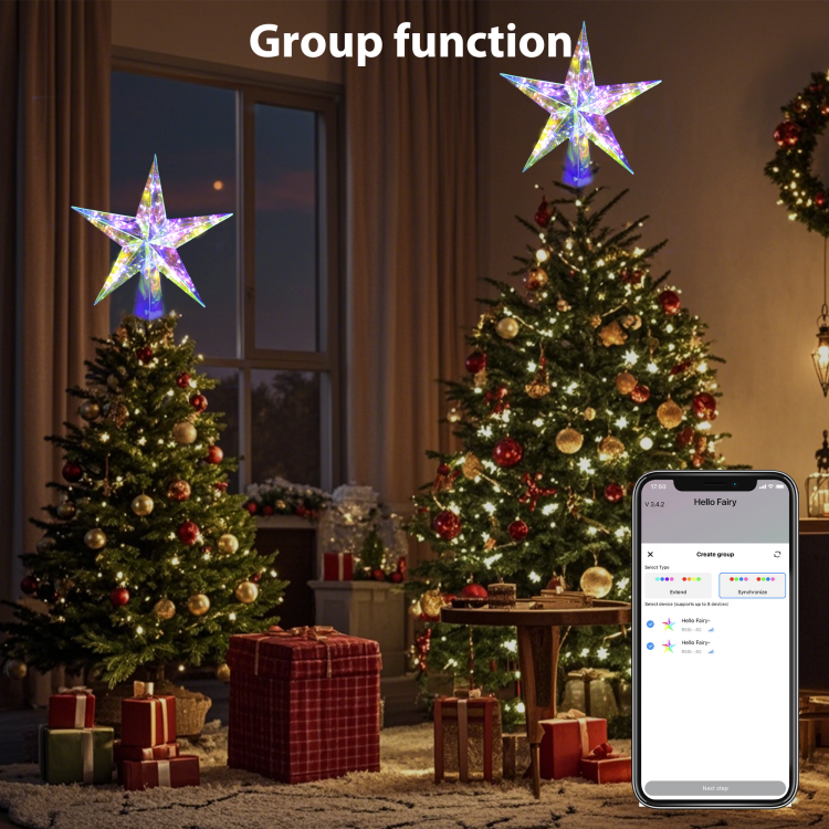 幻彩片五角星圣诞树 7 幻彩片五角星圣诞树