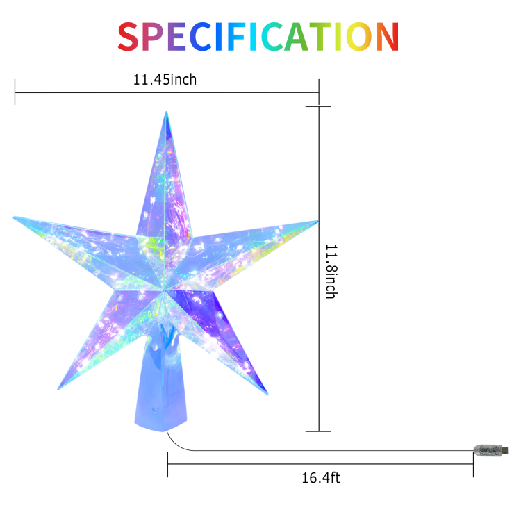 幻彩片五角星圣诞树 12 幻彩片五角星圣诞树