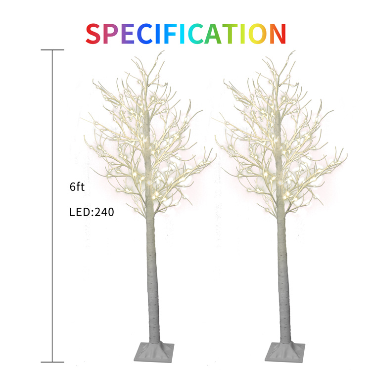 1.8m双支装白桦树