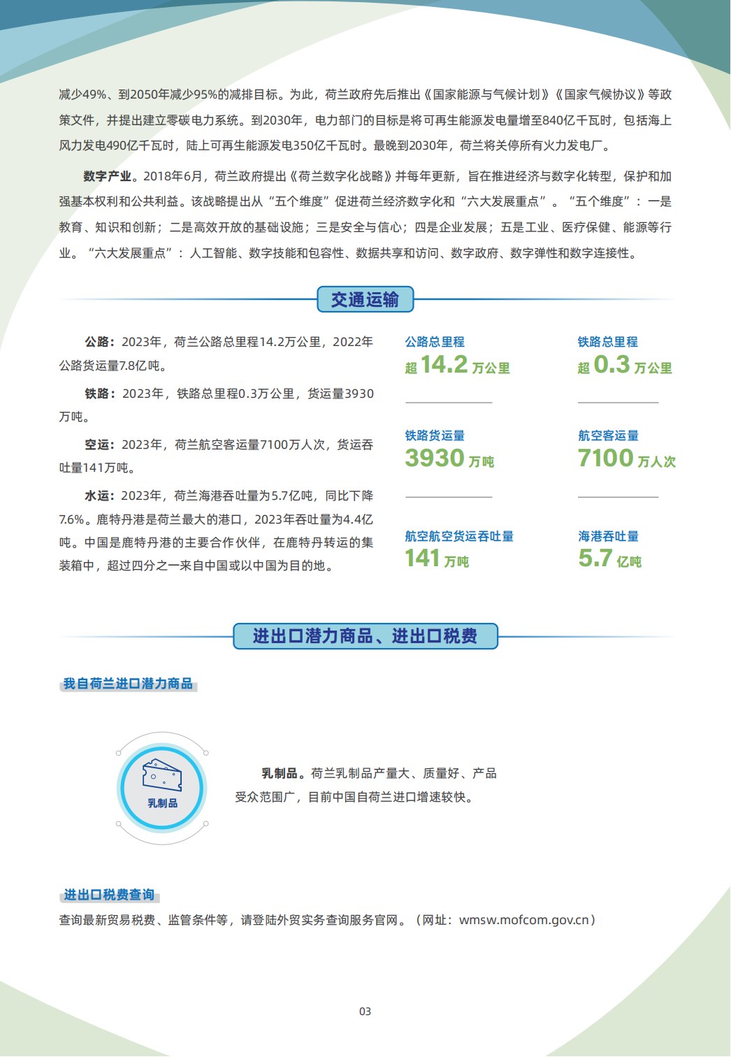 荷兰贸易指南 3 荷兰贸易指南
