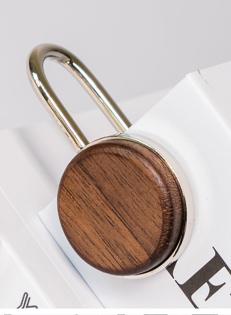 简约木质金属书签