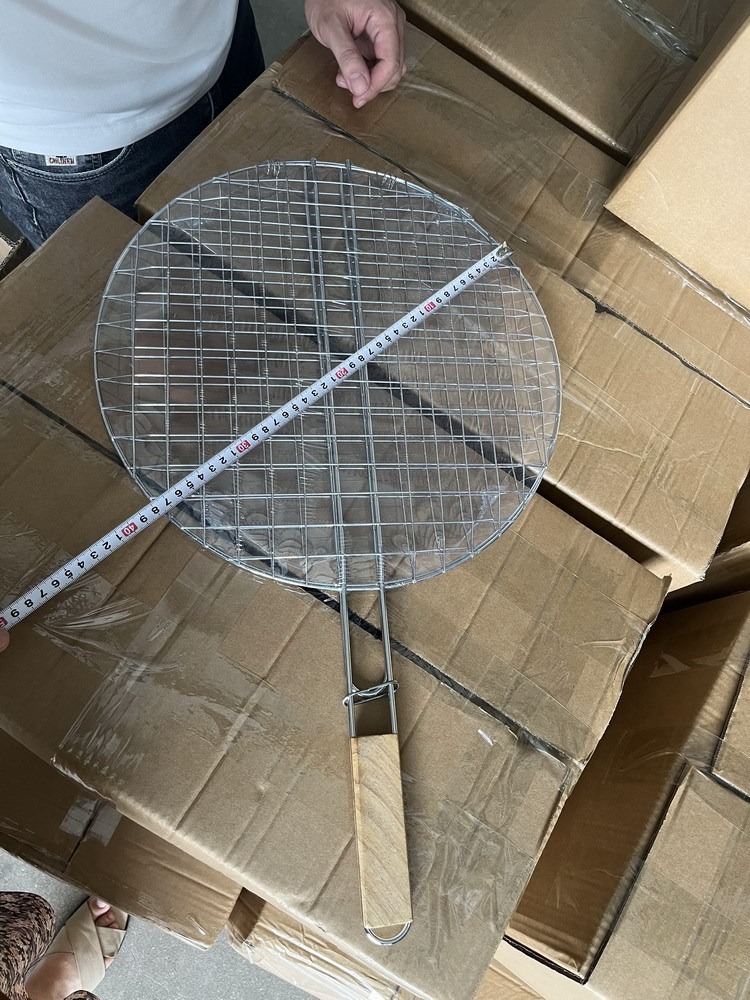 圆形烧烤网烤鱼夹