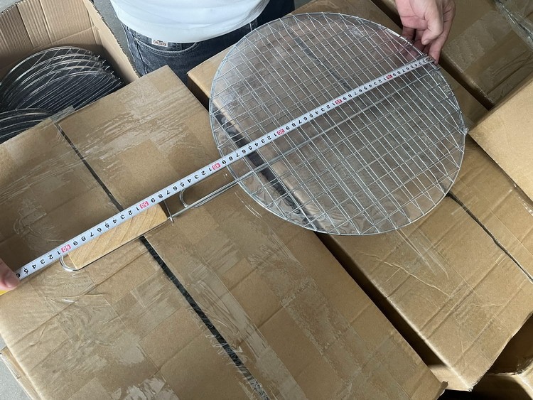 圆形烧烤网烤鱼夹