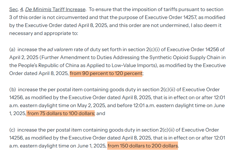 T86再变脸，邮政小包关税增至200美元！ 3