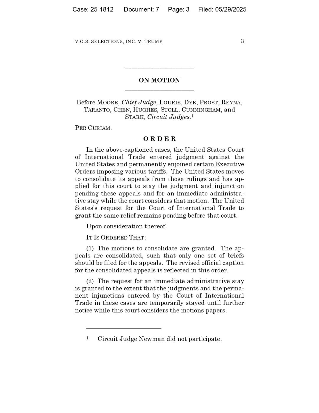 最新转折！美国上诉法院暂时恢复特朗普关税政策