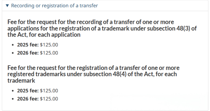 最新！加拿大商标官费将于26年1月1日进行上涨