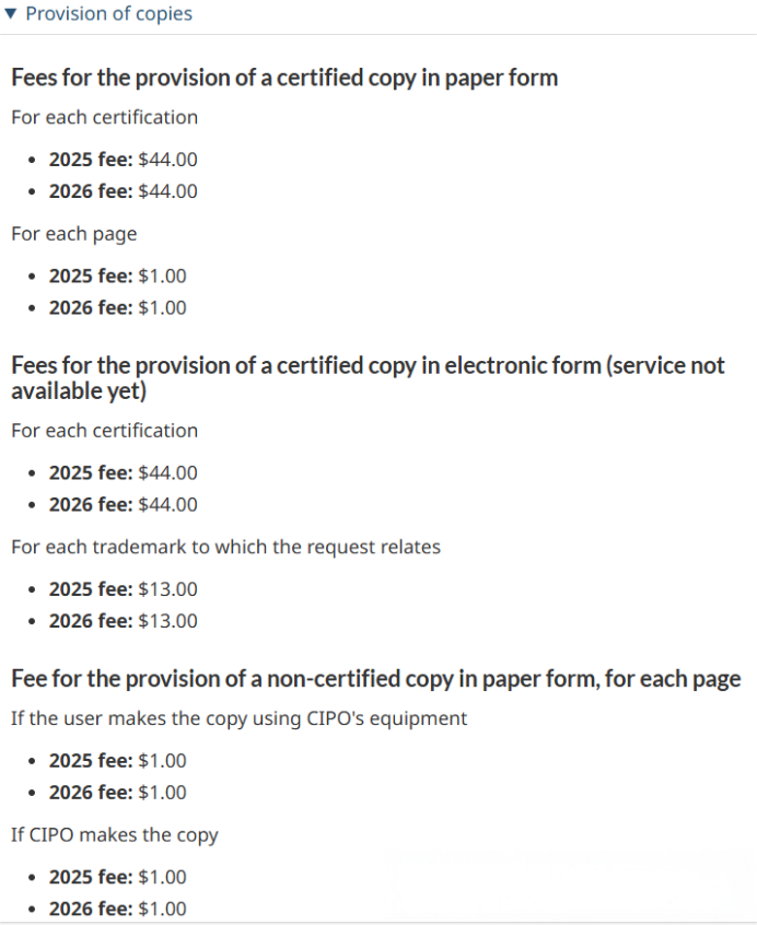 最新！加拿大商标官费将于26年1月1日进行上涨