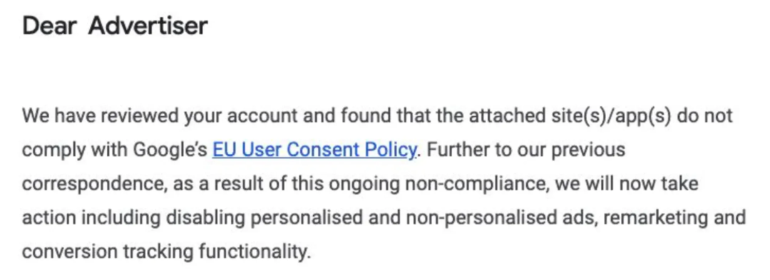 谷歌“大锤”落下!未部署Consent Mode v2,广告功能即刻停用! 2 谷歌“大锤”落下!未部署Consent Mode v2,广告功能即刻停用!