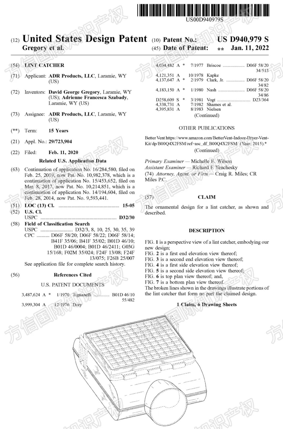 25-cv-09071，发明＋外观专利双维权！BetterVent烘干机通风口发案！
