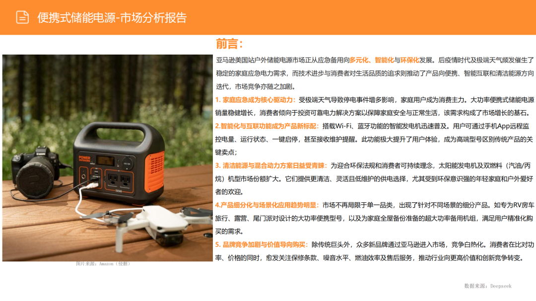 亚马逊选品日记第15期:便携式储能电源市场调研报告(快充智能互联,细分精准垂直) 2 亚马逊选品日记第15期:便携式储能电源市场调研报告(快充智能互联,细分精准垂直)