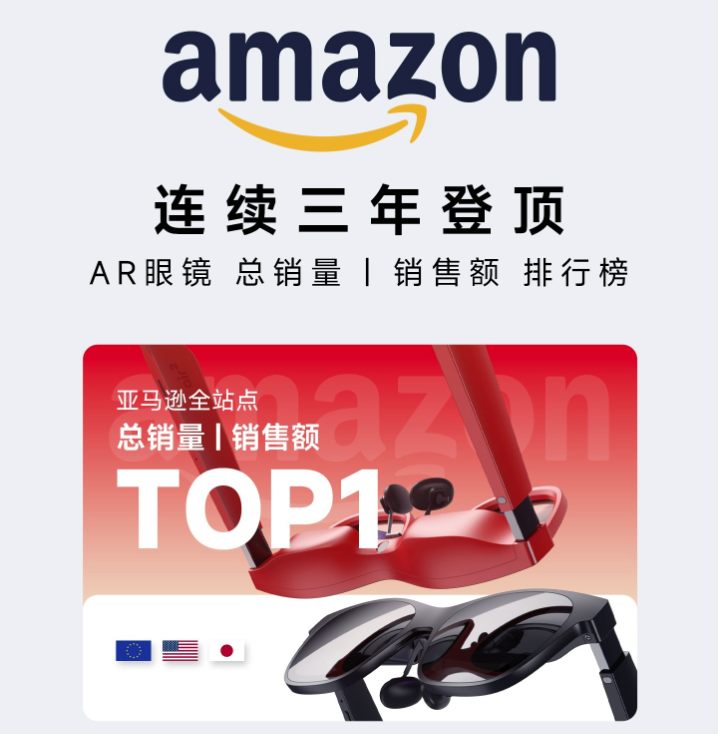 黑五亚马逊双料第一,AR眼镜出海新锐如何成为“爆款王”? 2 黑五亚马逊双料第一,AR眼镜出海新锐如何成为“爆款王”?