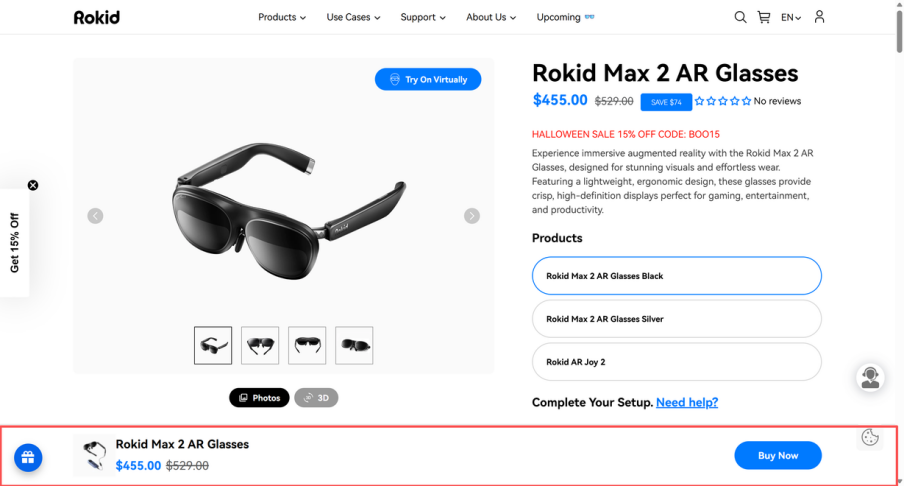 Kik实战案例：引爆全球智能眼镜ROKID网站优化