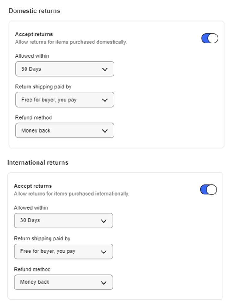eBay合理设置退货,帐号更健康、运营更高效! 10 eBay合理设置退货,帐号更健康、运营更高效!