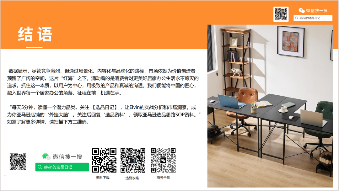 亚马逊选品日记第18期:家庭办公桌(办公桌出海指南:从品类选择、内容营销到品牌打造的实战攻略) 58 亚马逊选品日记第18期:家庭办公桌(办公桌出海指南:从品类选择、内容营销到品牌打造的实战攻略)