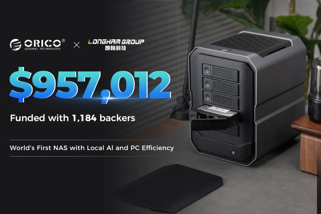 星访谈Vol.3 | 95万美金收官！ORICO携AI NAS众筹出海，朗翰助力中国存储品牌破局全球