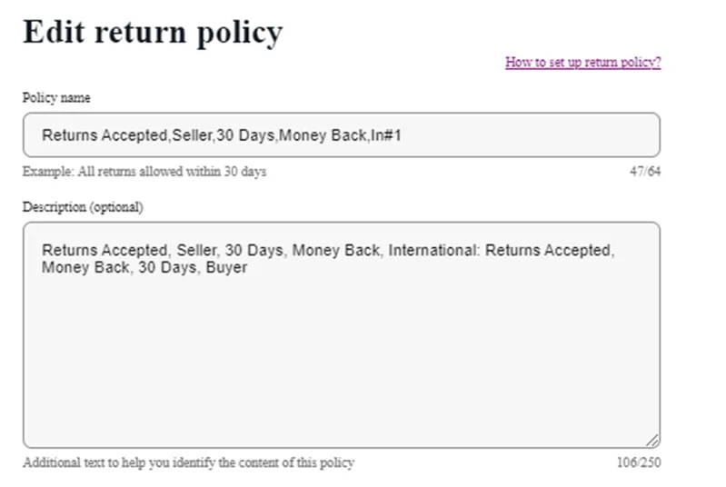 eBay合理设置退货,帐号更健康、运营更高效! 11 eBay合理设置退货,帐号更健康、运营更高效!