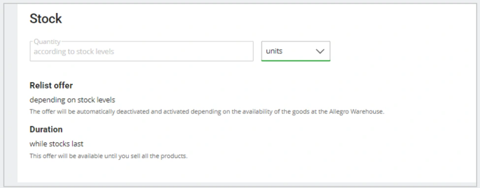 如何上架和编辑Allegro官方仓One Fulfillment服务里的offer