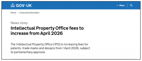 成本飙升！英国商标专利官费明年将涨 25%！你还在等年后申请？
