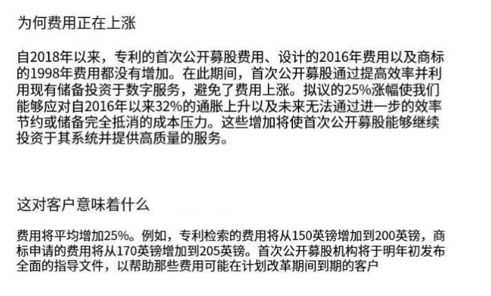 成本飙升！英国商标专利官费明年将涨 25%！你还在等年后申请？