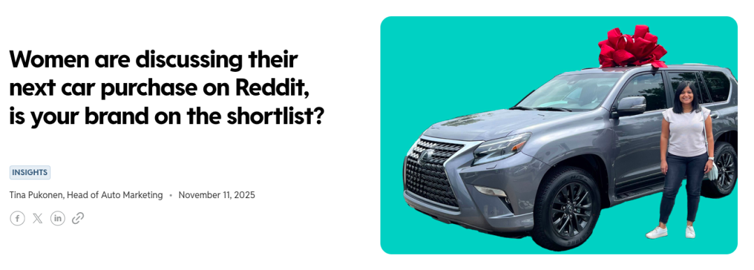 美国女性购车者调查:Reddit最新数据揭示买车新机会 2 美国女性购车者调查:Reddit最新数据揭示买车新机会